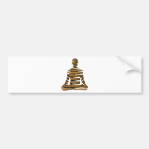 GEWUNDENE MEDITATION AUTOAUFKLEBER