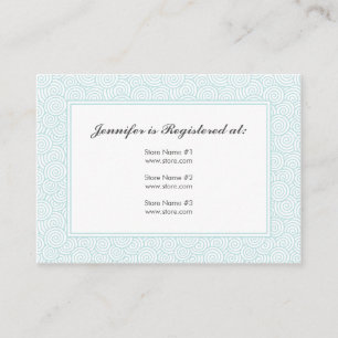 Gewundene Register-Karte - 3,5" x 2,5" Begleitkarte