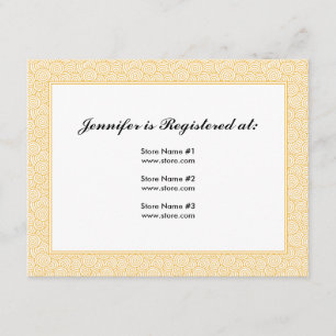 Gewundene Register-Karte Begleitkarte