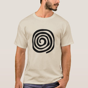 Gewundene ursprüngliche mexikanische Stammes- T-Shirt