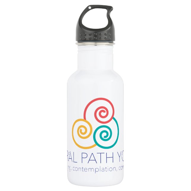 Gewundene Weg-Yoga-Wasser-Flasche Trinkflasche (Vorderseite)