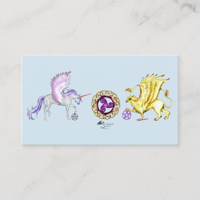 Gewundene Wesentlich-Karte Visitenkarte (Vorderseite)