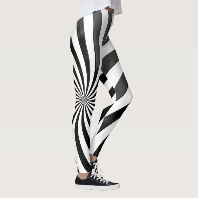 Gewundener Entwurf Leggings (Rechts)