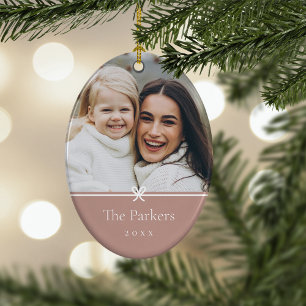 Gewürz   Einfaches Minimal Bow-Foto Keramik Ornament