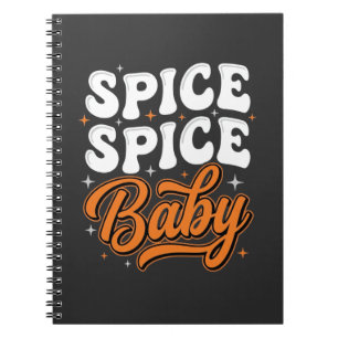 Gewürz Gewürz Baby Halloween Retro-Typografie-Desi Notizblock