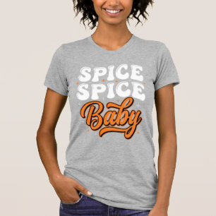 Gewürz Gewürz Baby Halloween Retro-Typografie-Desi T-Shirt