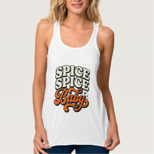 Gewürz Gewürz Baby Vintage Retro-Typografie-Shirt Tank Top