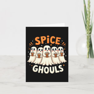 Gewürz Ghule Halloween Geist Kürbis Karte