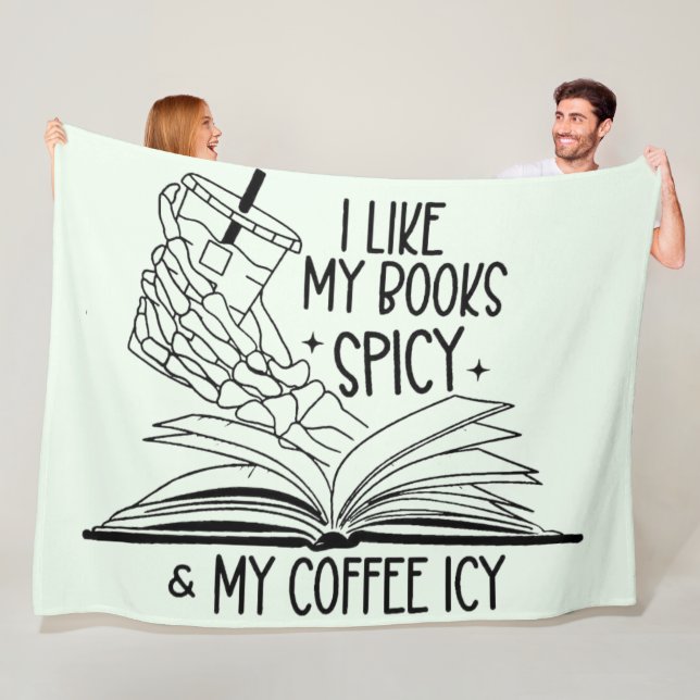 Gewürzbücher und Icy Coffee Fleecedecke (Beispiel)