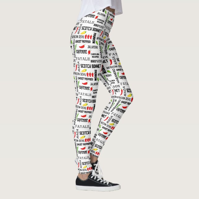 Gewürzchilllies-Chili-Muster Leggings (Rechts)