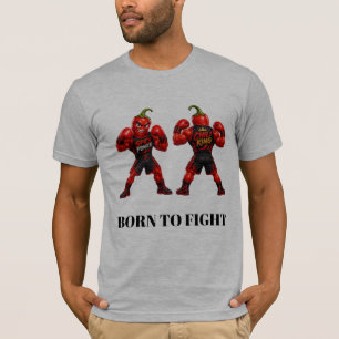Gewürzkämpfer Muskulöser Pfeffer Boxer – Keine Gna T-Shirt