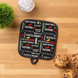Gewürzküche Hot Chiles jamaikanische Küche Topflappen
