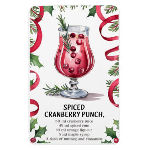 Gewürzter Cranberry Punch Magnet