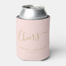 Gewürzter Minimalistischer Blush Pink Gold Custom Dosenkühler