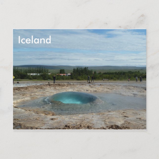 Geyser sur le point d'éclater ! carte de voeux (Devant)