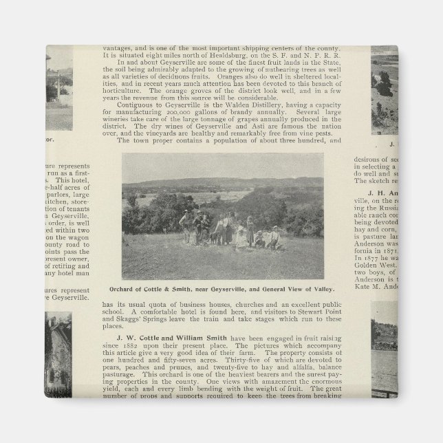 Geyserville, Kalifornien Magnet (Vorne)