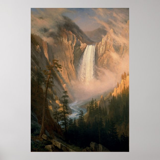 Geysire in Yellowstone Poster (Vorne)