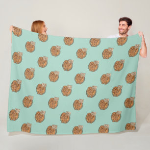 Gezacktes Gingy Lebkuchen-Weihnachts-Plüschdecke Fleecedecke