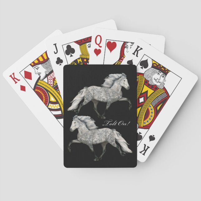 Gezapftes Pferd Charismatisch Spielkarten (Rückseite)