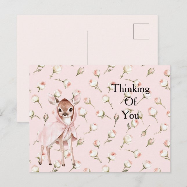 Gezauberte Rosen Blumenwild Postkarte (Vorne/Hinten)