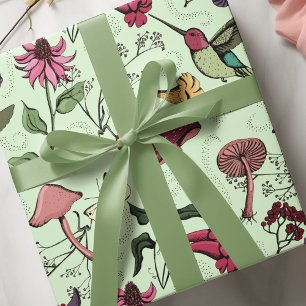 Gezauberter Frühlingsgarten Hummingbird Geschenkpapier