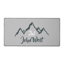 Gezeichnet Bergkette personalisierbare Monogramm