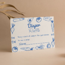 Gezeichnet Blue Grown Baby Boy Diaper Raffle