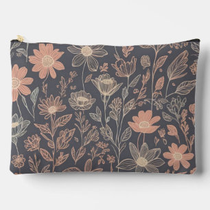 gezeichnet Blume für niedliche Illustrationsgrafik Zubehörtasche