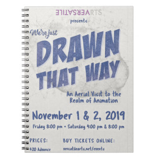 Gezeichnet, dass Way Versatile Arts Show Poster No Notizblock