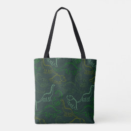 gezeichnet Dinosauriermuster Tasche