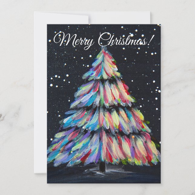 Gezeichnet Feiertagskarte (Vorderseite)