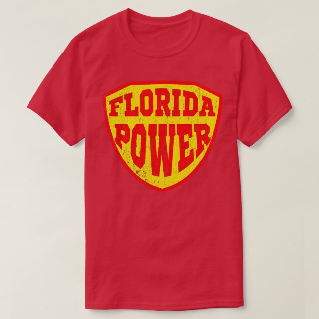 Gezeichnet Florida-Power T-Shirt (Design vorne)