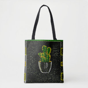 Gezeichnet Kaktus Tasche