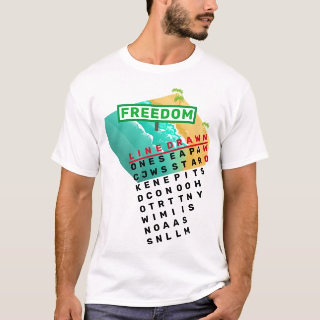 Gezeichnet Linie (hell) T-Shirt (Vorderseite)
