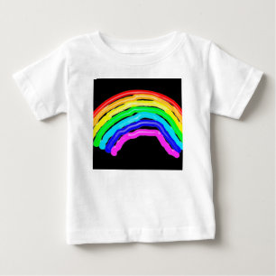Gezeichnet Regenbogen Baby T-shirt