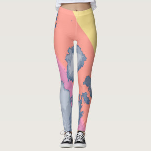 Gezeichnet Regenbogen Leggings