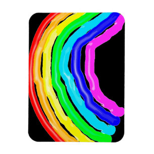 Gezeichnet Regenbogen Magnet