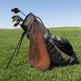 Gezeichnet Rotwein, der wie ein Jute-Netz aussieht Golfhandtuch