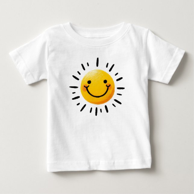 Gezeichnet Sun Baby T-shirt (Vorderseite)
