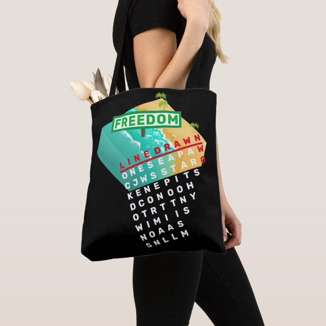 Gezeichnet Zeile (schwarz) Tasche (Von Nahem)