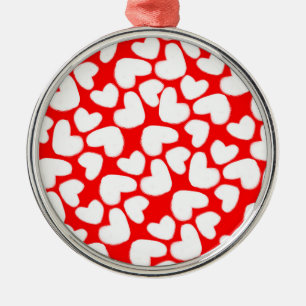 Gezeichnete Herzen 2014 Ornament Aus Metall