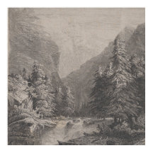 Gezeichnete Landschaft - Alexandre Calame