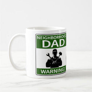 Gezeichnete Nachbarschaft Vater Kaffeetasse
