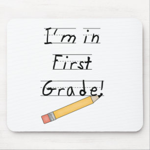 Gezeichneter Papier-und Bleistift-erster Grad Mousepad