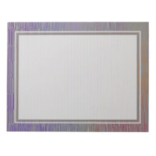 Gezeichneter silberner Notizblock 8.5x11