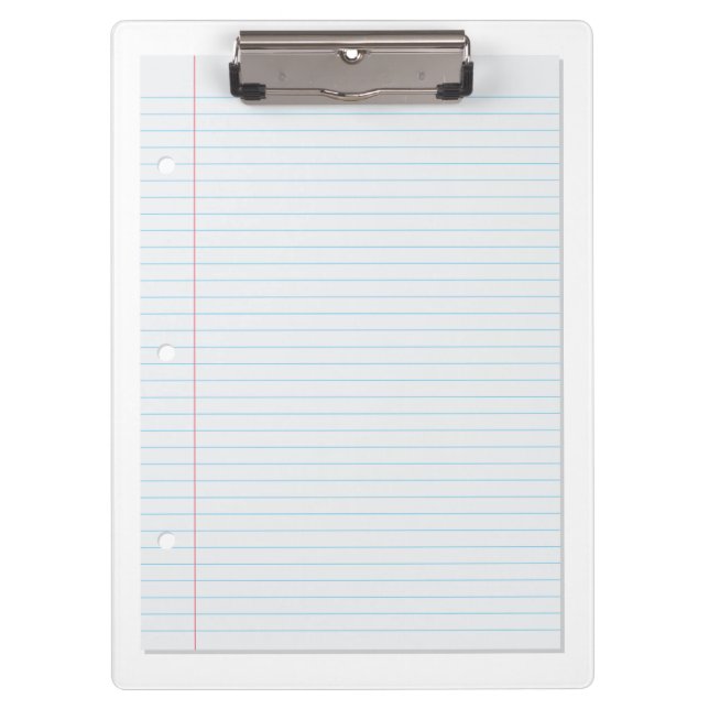 Gezeichnetes Papier Klemmbrett (Vorderseite)