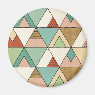 Gezeichnetes Stammes- Muster SüdwestenGeo Magnet