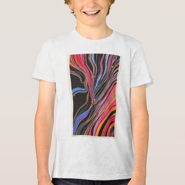 Gezeiten der Zwei Tri-Blend Shirt (Vorderseite)