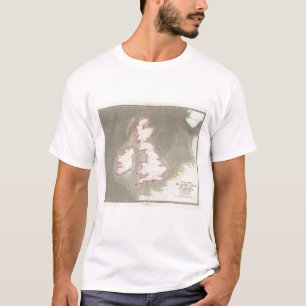 Gezeiten- Diagramm Briten-Meere T-Shirt