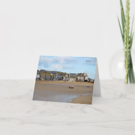 Gezeiten heraus St. Ives Cornwall England Karte